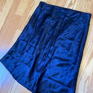 Aritzia babaton mini navy slip skirt -6